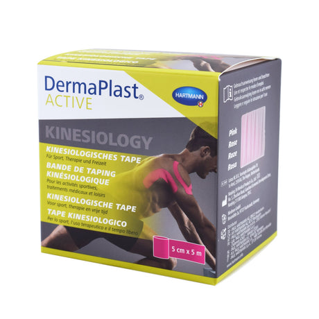 DermaPlast ACTIVE Kinesiology Tape 5 cm x 5 m, Farbe pink