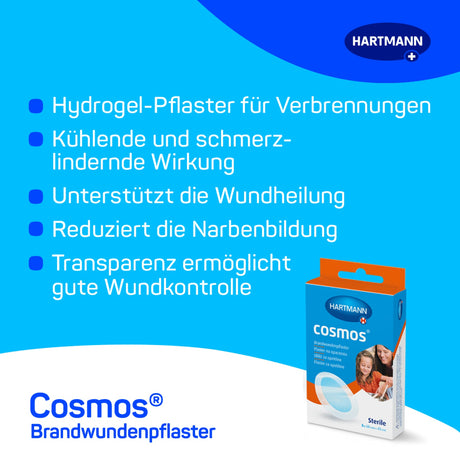 Hartmann Cosmos Brandwundenpflaster, Hydrogel, transparent – Ansicht 2
