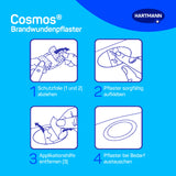 Hartmann Cosmos Brandwundenpflaster, Hydrogel, transparent – Ansicht 4