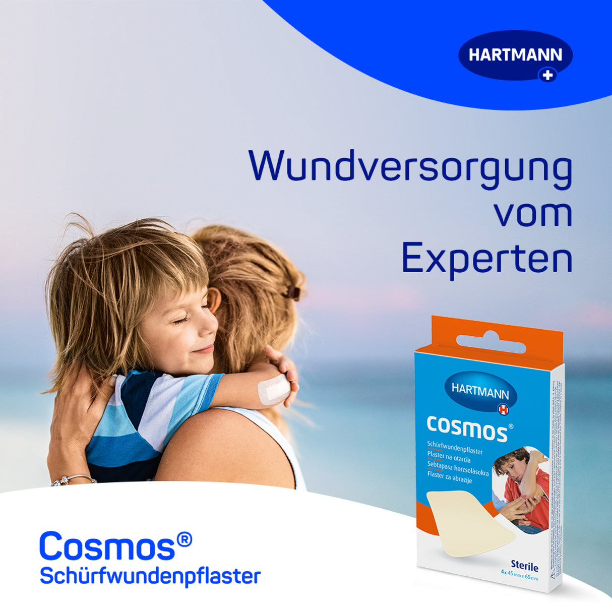 Hartmann Cosmos Schürfwundenpflaster, Hydrokolloid, flexibel – Ansicht 4