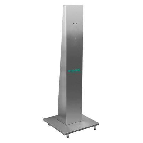 B. Braun Desinfektionssäule aus gebürstetem Edelstahl, fahrbar