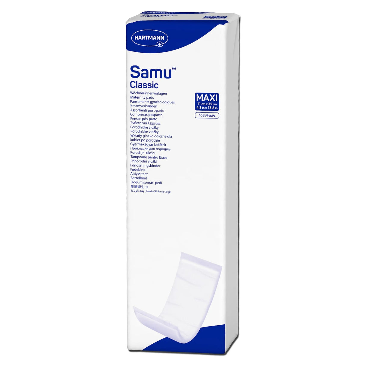 Hartmann Samu® Classic Wöchnerinnen Vorlage MAXI 11 x 35 cm