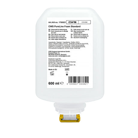 CWS PureLine Schaumseife, pH-hautneutral, dermatologisch getestet, frei von Erdöl