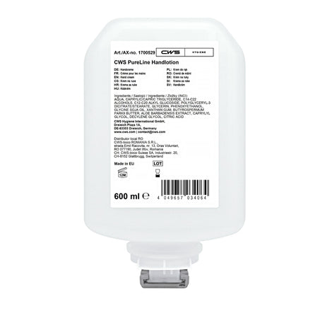 CWS PureLine Handlotion, vegan, parfümfrei, dermatologisch getestet