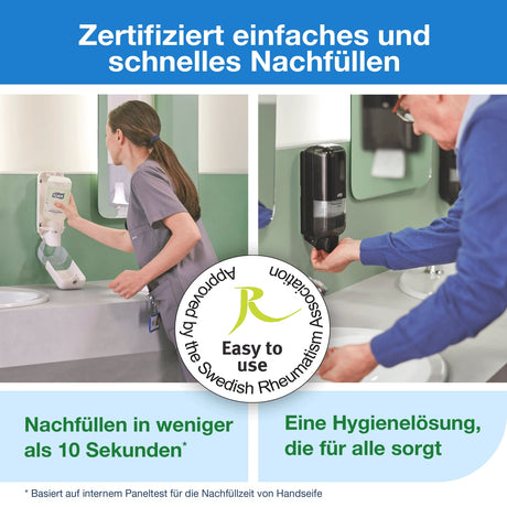 Tork Flüssigseife S4, mild – mit Perlglanz und rückfettender Pflege – Ansicht 5