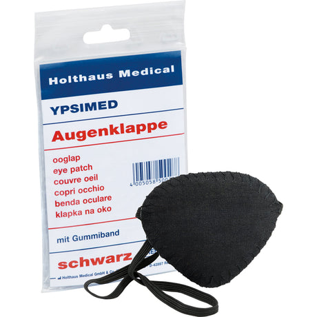 Holthaus Medical YPSIMED Augenklappe mit Gummiband, schwarz