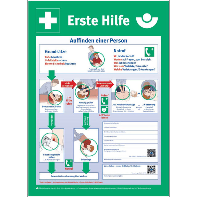 Holthaus Medical Tafel Anleitung zur Ersten Hilfe