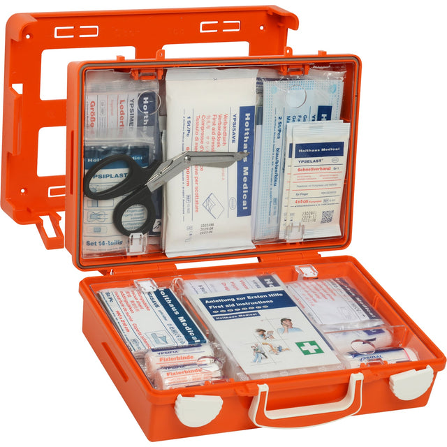 Holthaus Medical Erste Hilfe Koffer SAN, orange, plombierbar