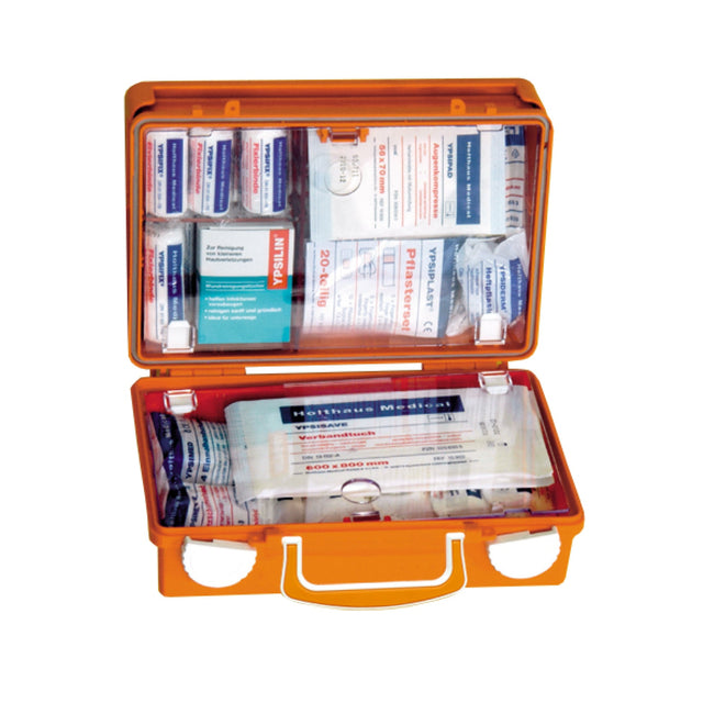 Holthaus Medical Erste-Hilfe-Koffer QUICK, orange, gefüllt, angelehnt an DIN 13157