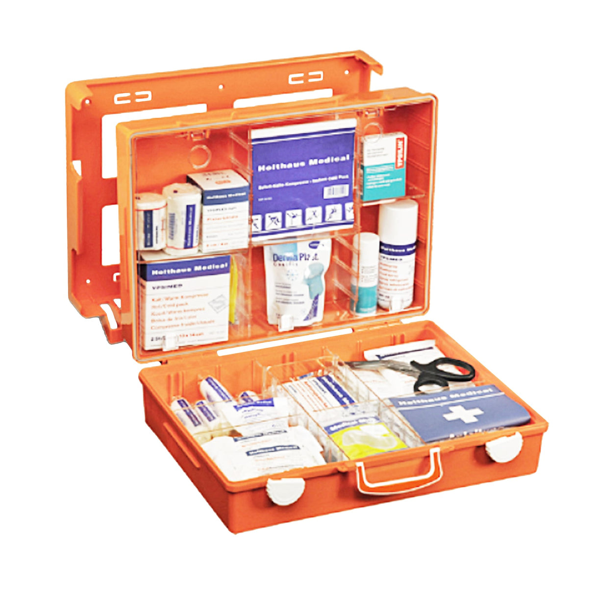 Holthaus Medical Sanitätskoffer Sport, orange, gefüllt