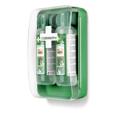 Cederroth Augendusche Wandhalter Eye-Wash-Cabinet mit Anleitungstafel – Ansicht 3