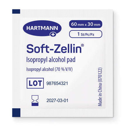 HARTMANN Soft-Zellin Alkoholtupfer zur Hautreinigung, 60 x 30 mm – Ansicht 2