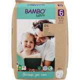 Bambo Nature Windeln, atmungsaktiv – Größe 6 (16+ kg) – Packung = 20 Windeln