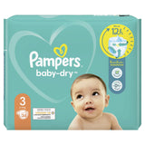 Pampers Baby Dry Windeln Größe 3 Midi, 6-10 kg – 3-fach-Schutz-System – Ansicht 2