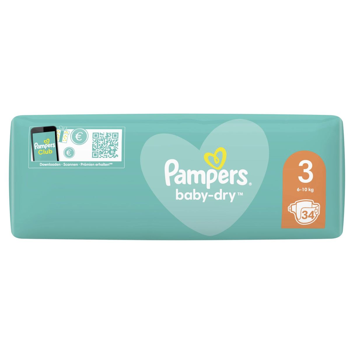 Pampers Baby Dry Windeln Größe 3 Midi, 6-10 kg – 3-fach-Schutz-System – Ansicht 3