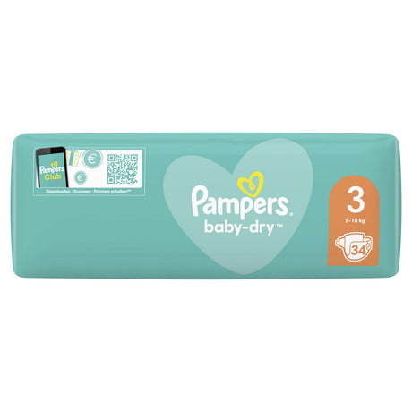 Pampers Baby Dry Windeln Größe 3 Midi, 6-10 kg – 3-fach-Schutz-System – Ansicht 3