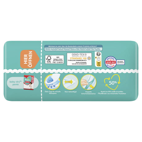 Pampers Baby Dry Windeln Größe 3 Midi, 6-10 kg – 3-fach-Schutz-System – Ansicht 4