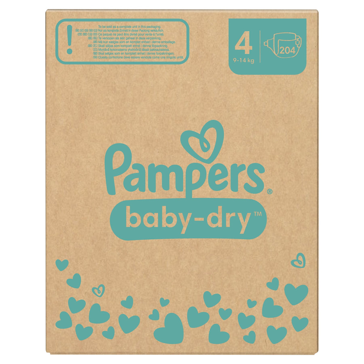 Pampers Baby Dry Windeln Größe 4 Maxi, 9-14 kg – extra Trockenheitslage – Ansicht 8