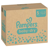 Pampers Baby Dry Windeln Größe 5 Junior, 11-16 kg – Stop-&-Schutz-Täschchen – Ansicht 6