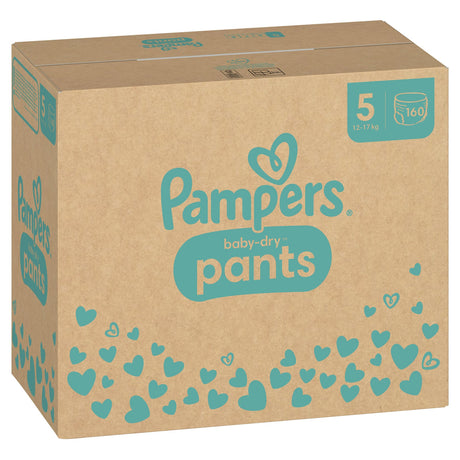 Pampers Baby Dry Pants Höschenwindeln Größe 5 Junior, 12-17 kg – verstärkte Sicherheitsbündchen – Ansicht 3