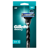 Gillette Mach3 Rasierapparat mit Edelstahlgriff, 3-Klingen-System