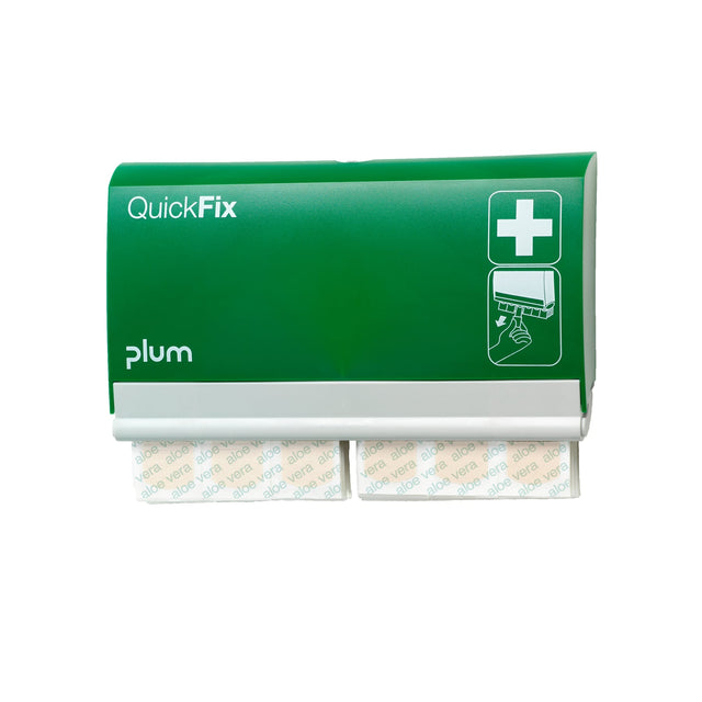 Plum QuickFix Pflasterspender Aloe Vera – mit 90 Pflastern für sensible Haut