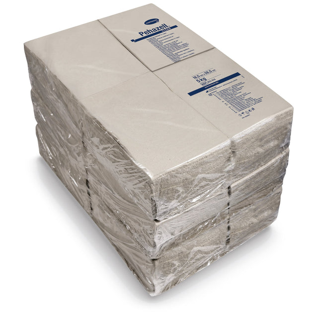 HARTMANN Pehazell Clean Verbandszellstoff, ungebleicht – Format 18,5 x 19 cm