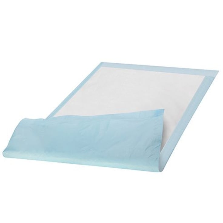 Lifemed Krankenunterlage 6 lagig Bettschutz 60 x 90 cm blau
