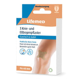 Lifemed Knie- und Ellbogenpflaster Allround - 1 Packung = 3 Stück