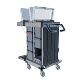 Vileda Professional Origo 2 CX Reinigungswagen – vielseitig, mit abklappbarem Abfallbereich