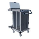 Vileda Professional Origo 2 CX Wäschesammler – vielseitig, mit abklappbarem Abfallbereich