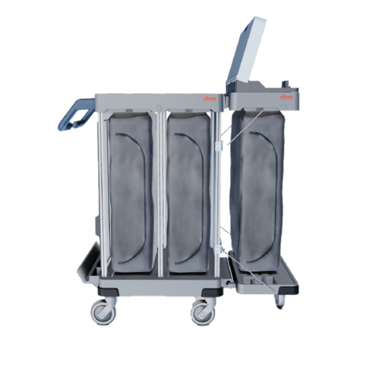 Vileda Professional Origo 2 CX Wäschesammler – vielseitig, mit abklappbarem Abfallbereich – Ansicht 8