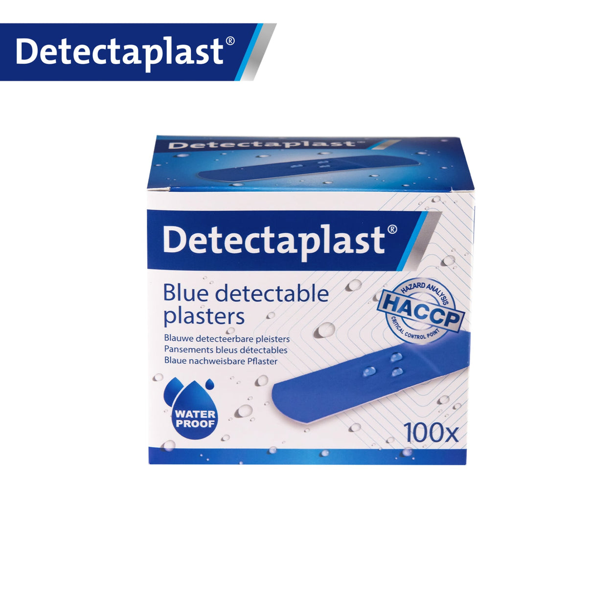 Detectaplast Universal Pflaster, blau – detektierbar, wasser- und schmutzabweisend – Ansicht 8