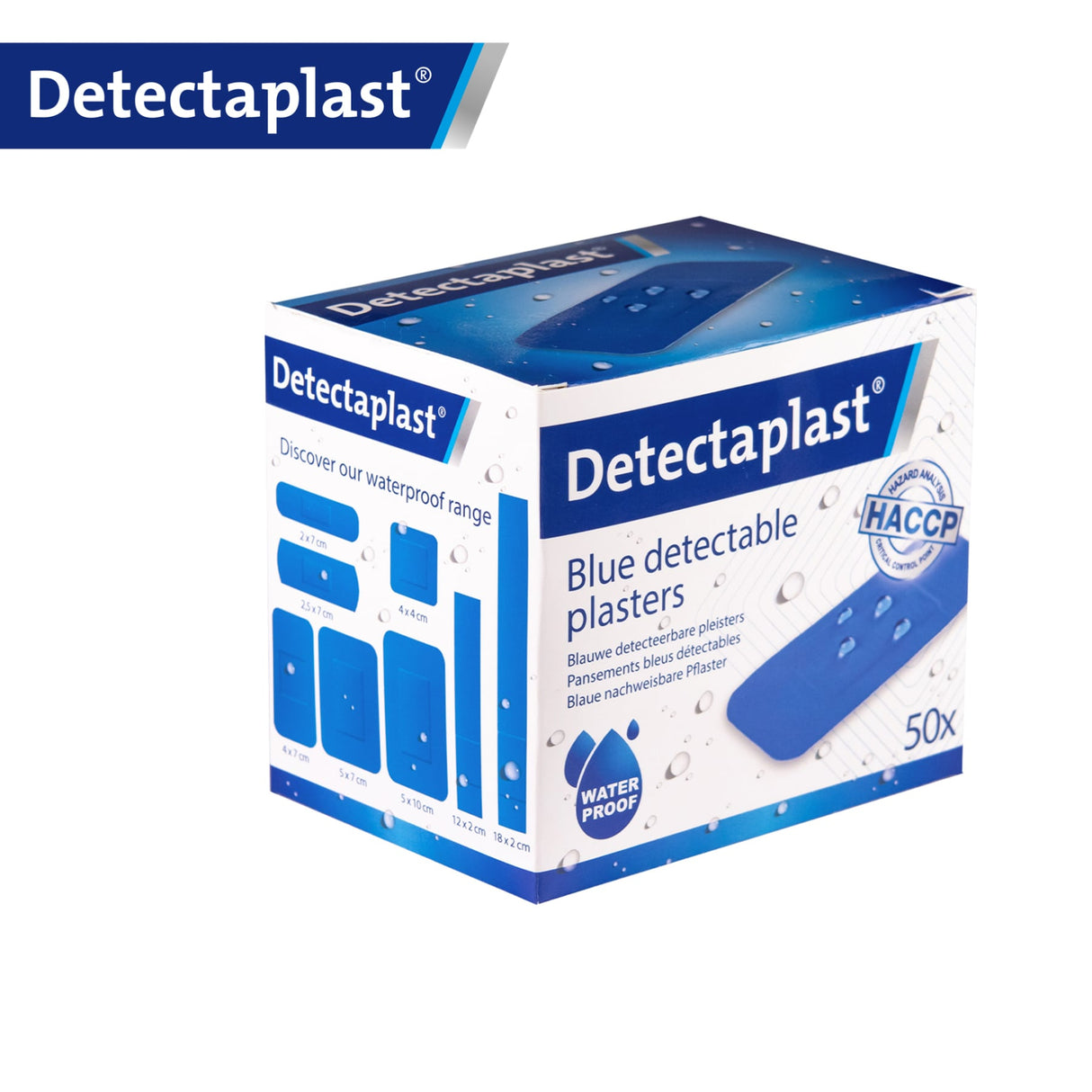 Detectaplast Universal Pflaster, blau – detektierbar, wasser- und schmutzabweisend – Ansicht 20