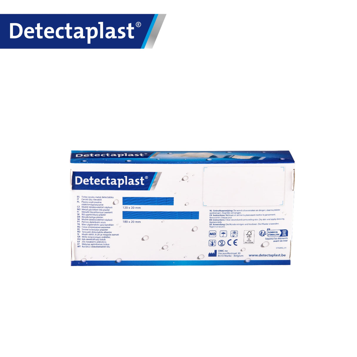 Detectaplast Universal Pflaster, blau – detektierbar, wasser- und schmutzabweisend – Ansicht 34