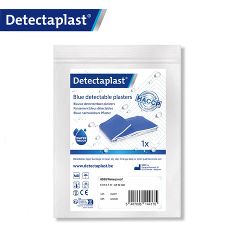 Detectaplast Universal Pflasterrolle, blau – PE-Material, metalldetektierbar, wasserfest