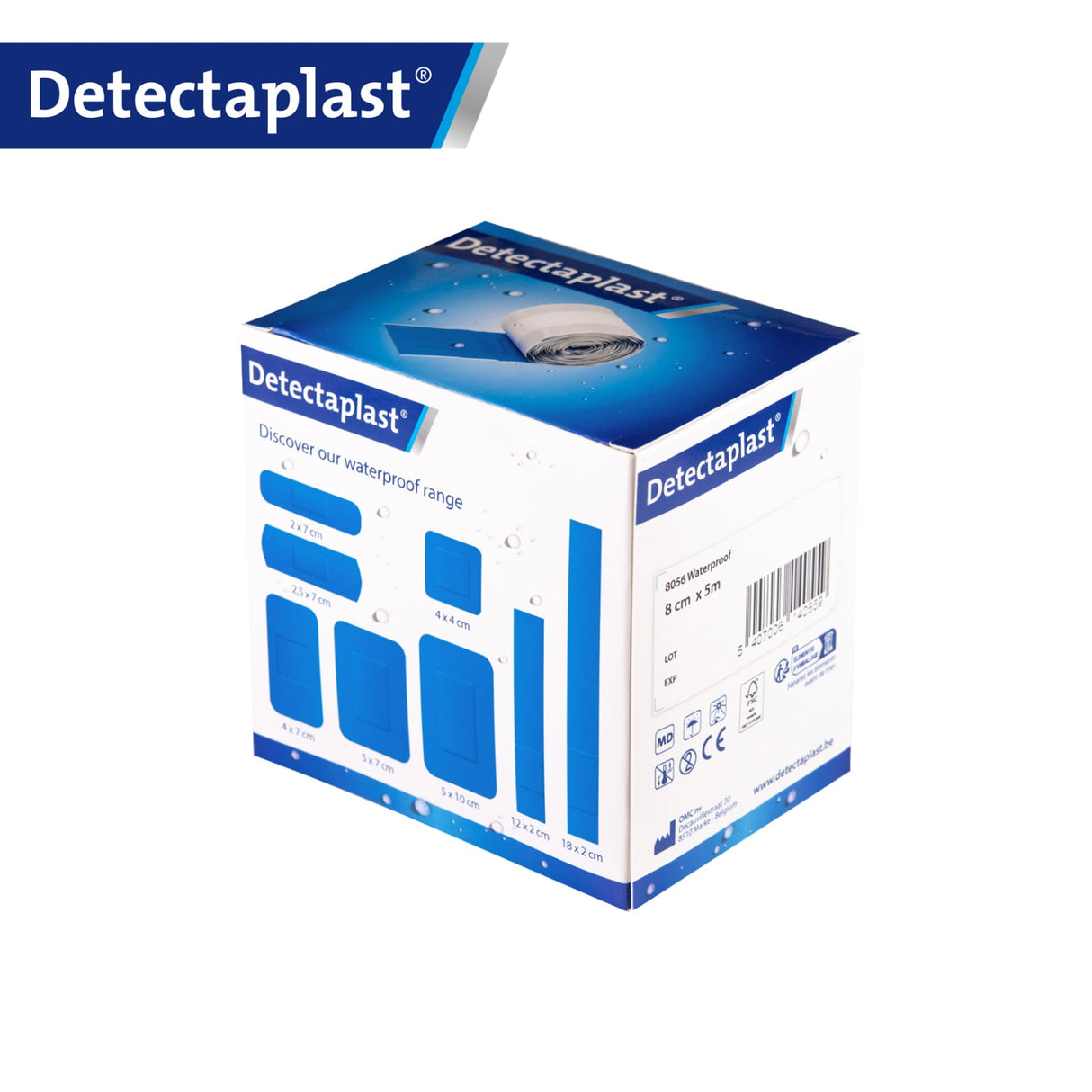 Detectaplast Universal Pflasterrolle, blau – PE-Material, metalldetektierbar, wasserfest – Ansicht 14