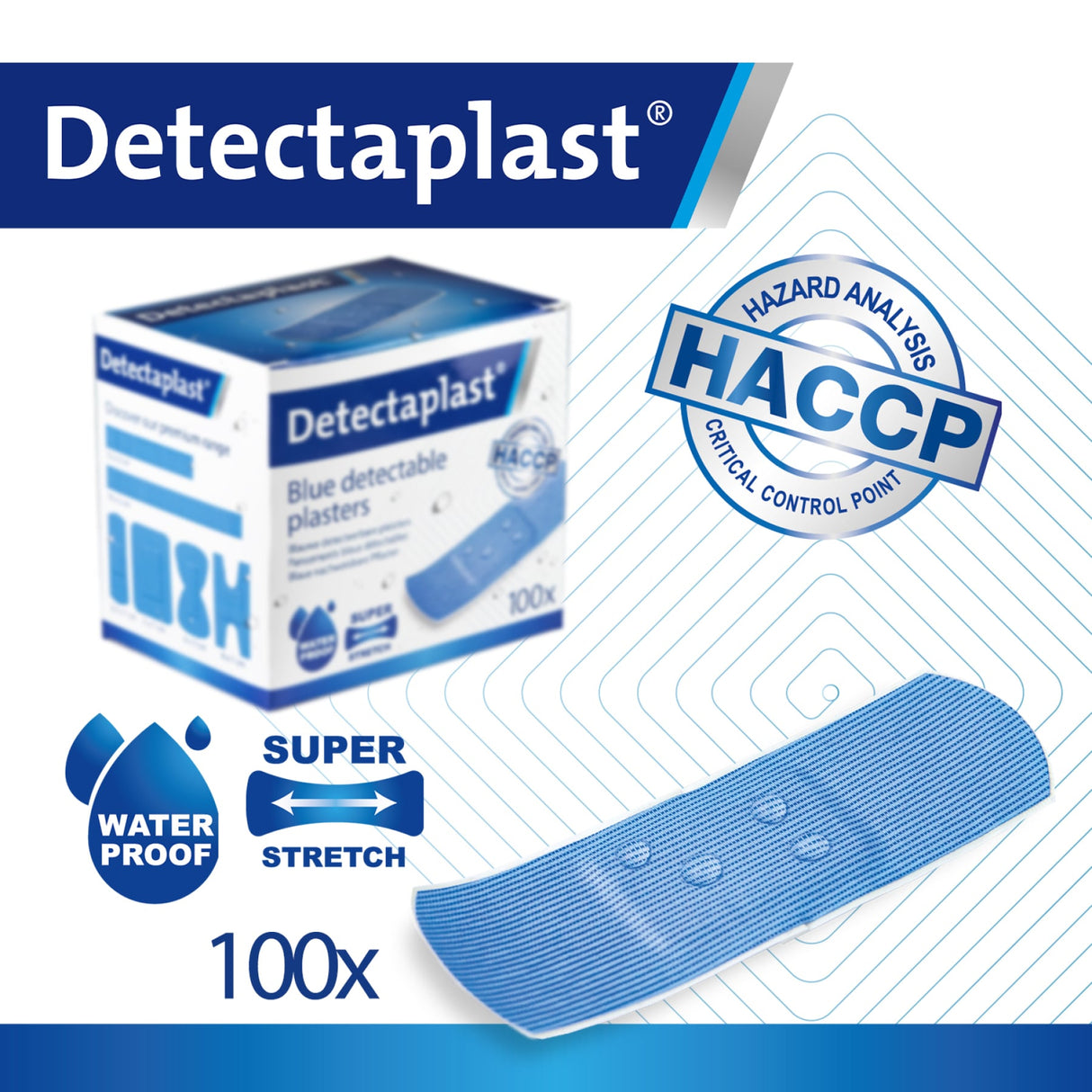Detectaplast Premium Pflaster, blau – elastisch, detektierbar und wasserabweisend – Ansicht 6