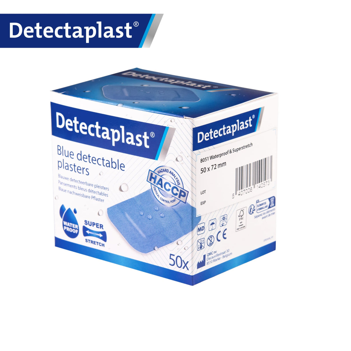 Detectaplast Premium Pflaster, blau – elastisch, detektierbar und wasserabweisend – Ansicht 10