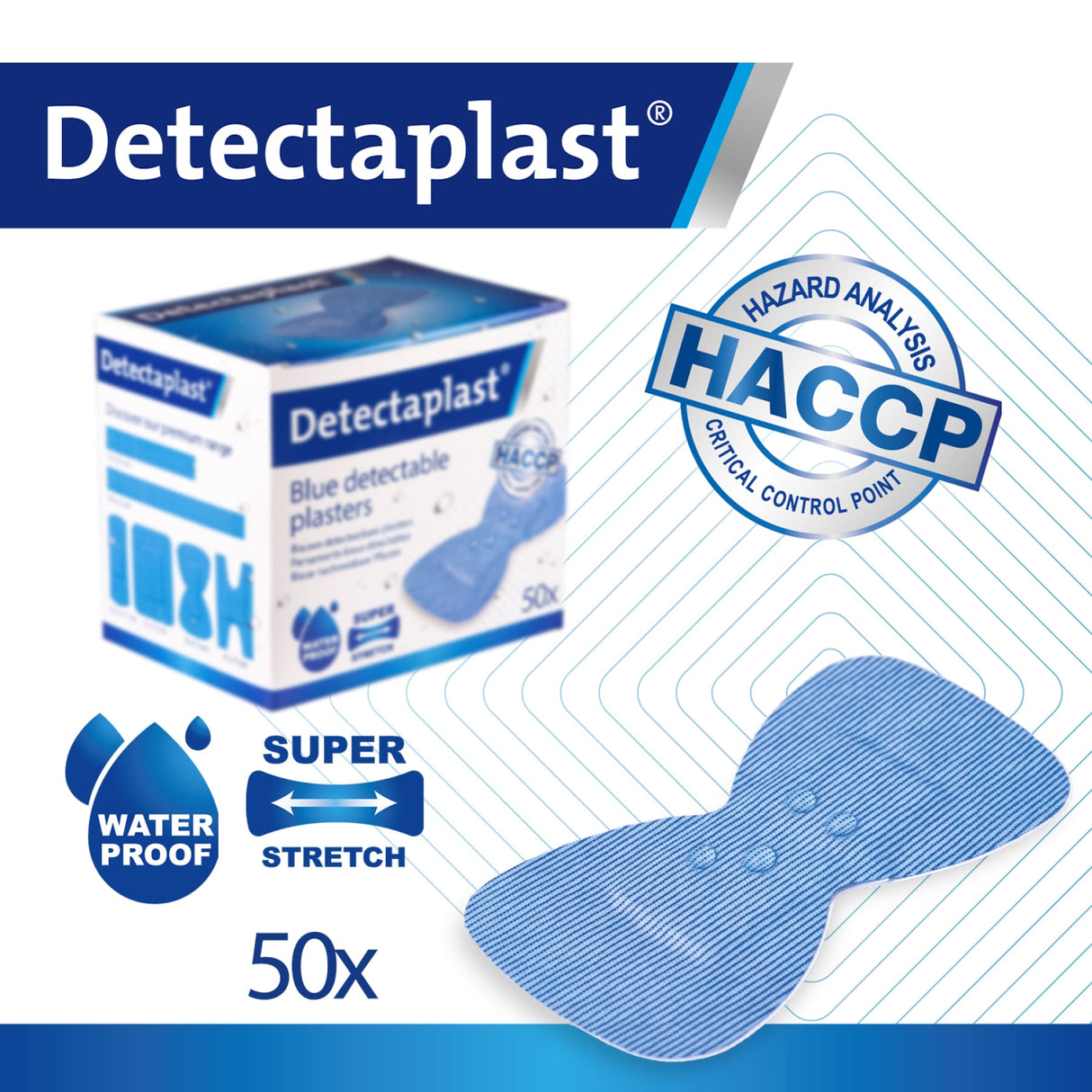 Detectaplast Premium Pflaster, blau – elastisch, detektierbar und wasserabweisend – Ansicht 20