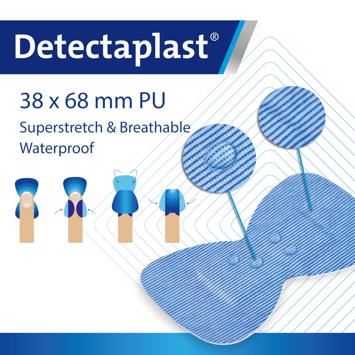 Detectaplast Premium Pflaster, blau – elastisch, detektierbar und wasserabweisend – Ansicht 21