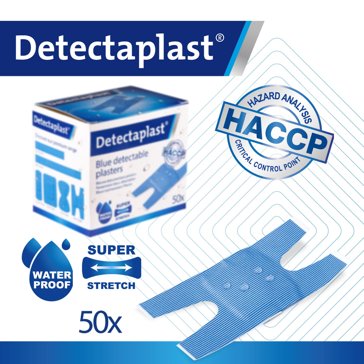 Detectaplast Premium Pflaster, blau – elastisch, detektierbar und wasserabweisend – Ansicht 27