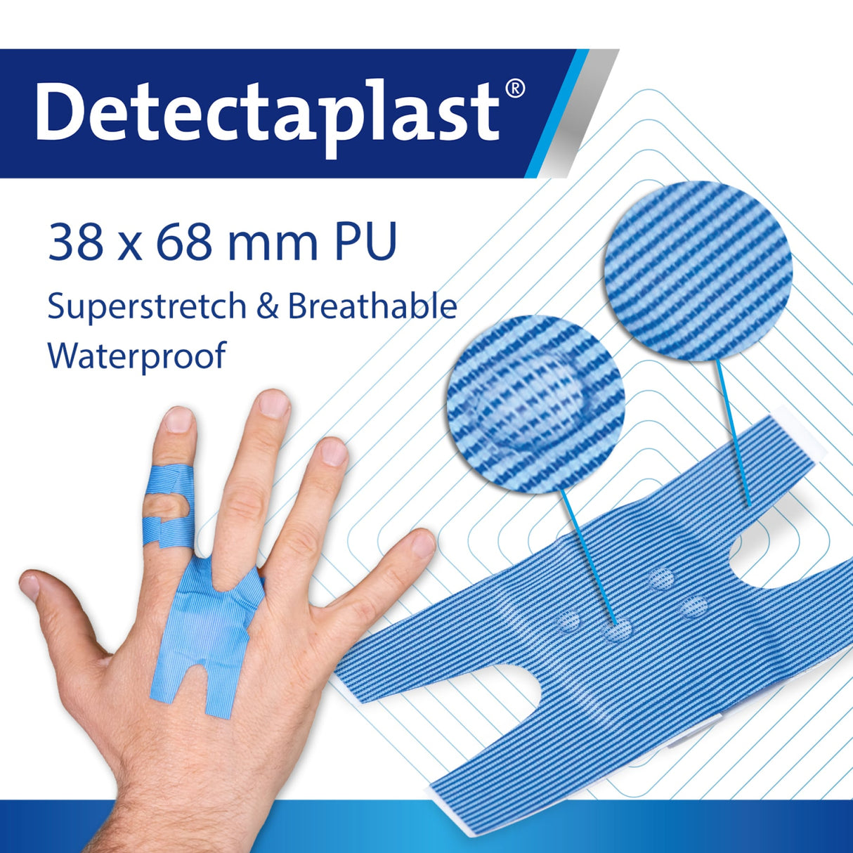 Detectaplast Premium Pflaster, blau – elastisch, detektierbar und wasserabweisend – Ansicht 28