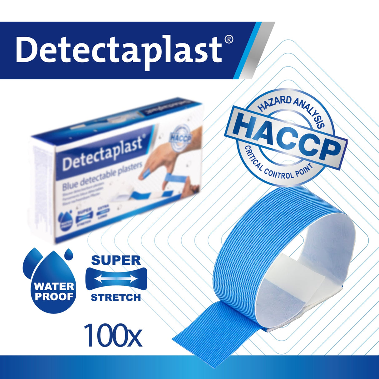 Detectaplast Premium Pflaster, blau – elastisch, detektierbar und wasserabweisend – Ansicht 35