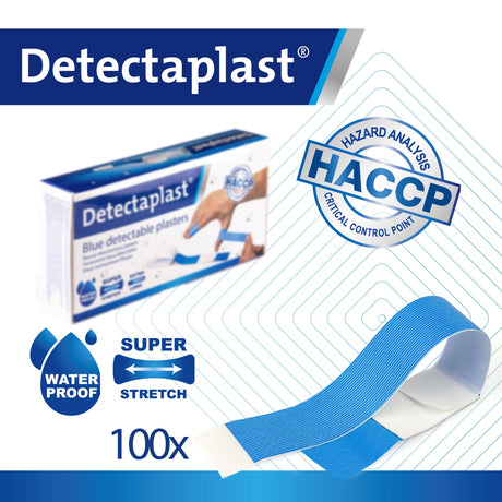 Detectaplast Premium Pflaster, blau – elastisch, detektierbar und wasserabweisend – Ansicht 45