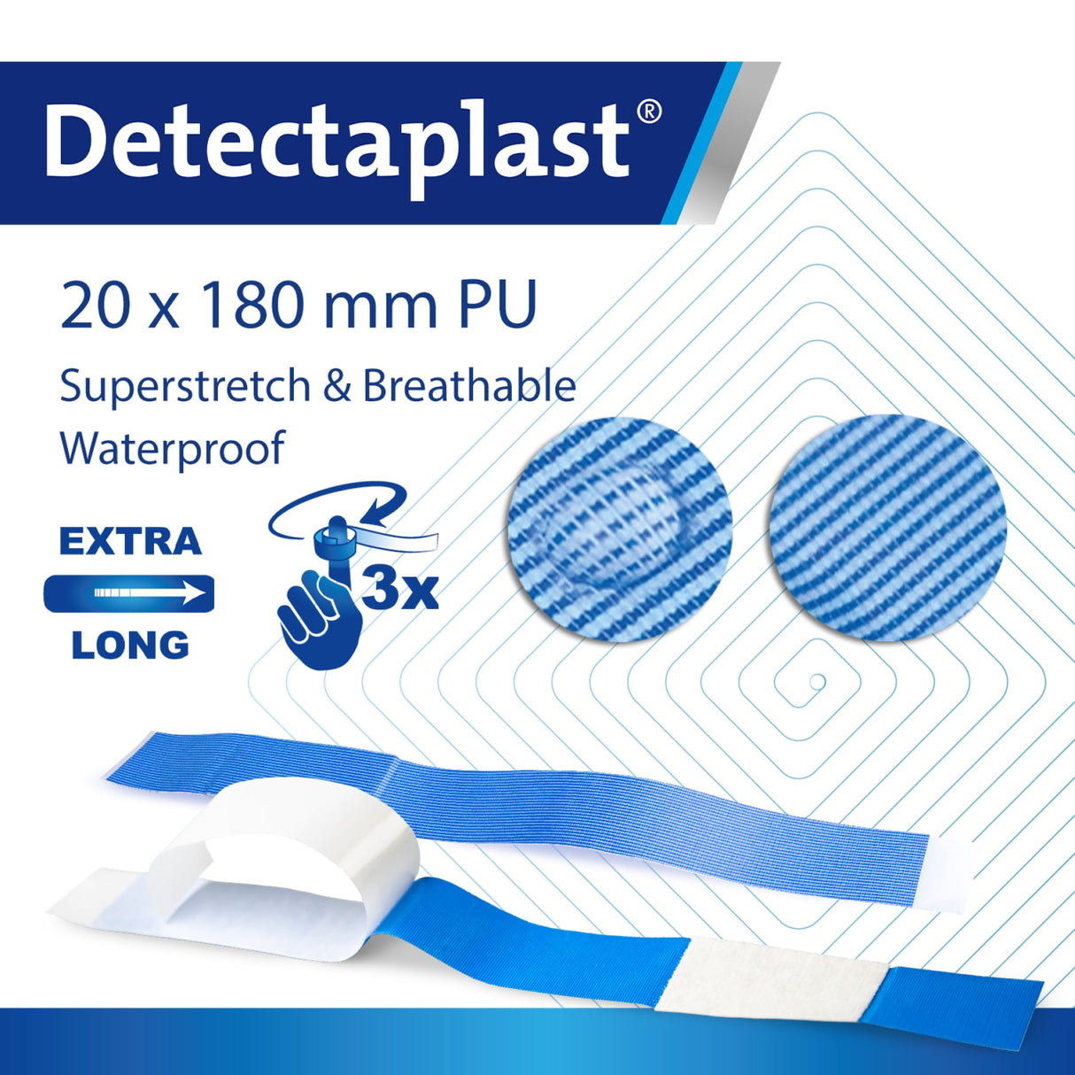 Detectaplast Premium Pflaster, blau – elastisch, detektierbar und wasserabweisend – Ansicht 46