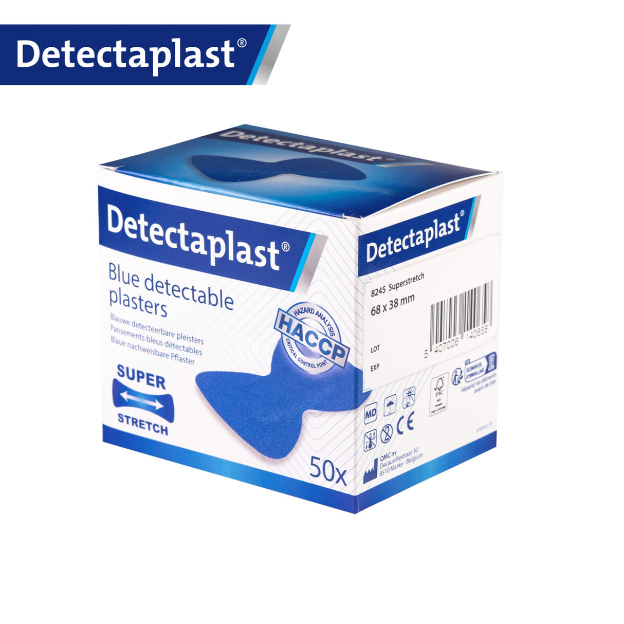 Detectaplast Elastic Pflaster, blau – textilelastisch und detektierbar – Ansicht 24