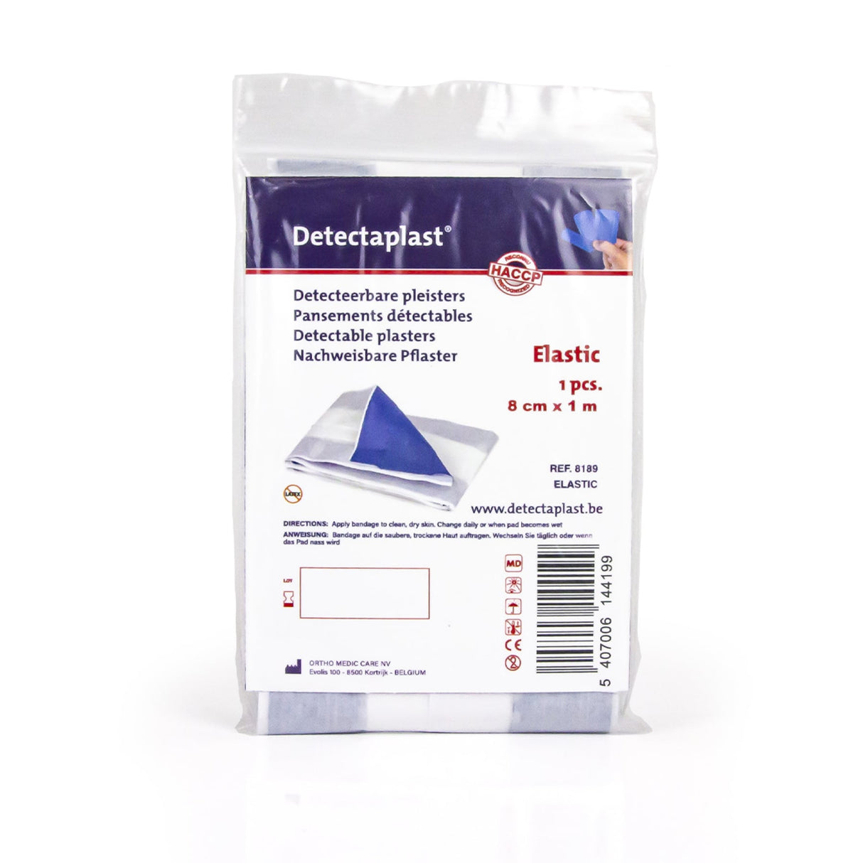 Detectaplast Elastic Pflasterrolle, blau – Textilgewebe, elastisch, metalldetektierbar – Ansicht 10