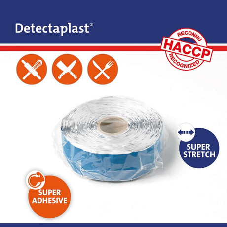 Detectaplast Elastic Pflasterrolle, blau – Textilgewebe, elastisch, metalldetektierbar – Ansicht 9