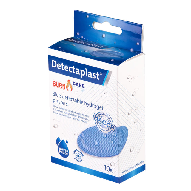 Detectaplast Hydrogel Pflaster, blau – kühlend, feuchtigkeitsspendend und detektierbar